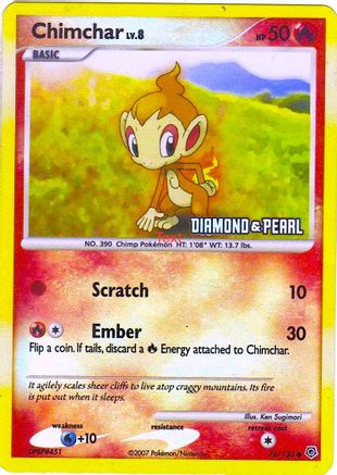 Chimchar - 76/130 [Diamond & Pearl] (76) Promo Reverse Holofoil
