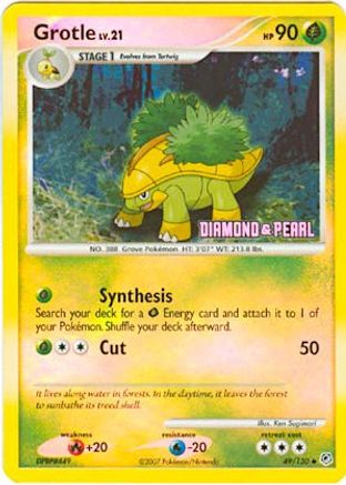 Grotle - 49/130 [Diamond & Pearl] (49) Promo Reverse Holofoil