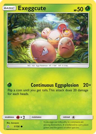 Exeggcute (1)/156 Common Reverse Holofoil