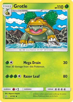 Grotle (8)/156 Uncommon Reverse Holofoil