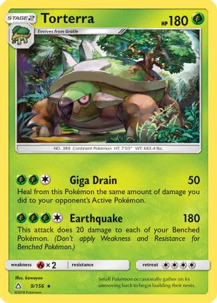Torterra (9)/156 Holo Rare Reverse Holofoil