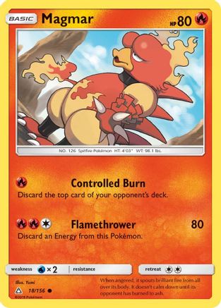 Magmar (18)/156 Common Reverse Holofoil