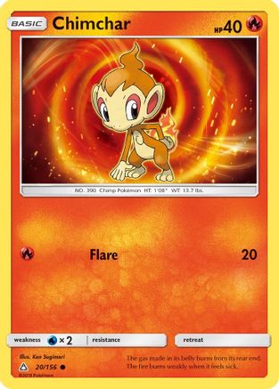 Chimchar (20) (20)/156 Common Reverse Holofoil