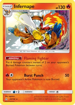 Infernape (23)/156 Holo Rare Reverse Holofoil