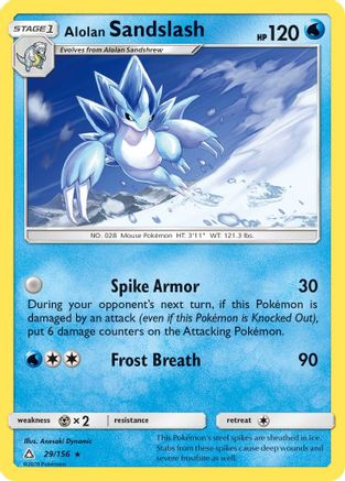Alolan Sandslash (29)/156 Rare Reverse Holofoil