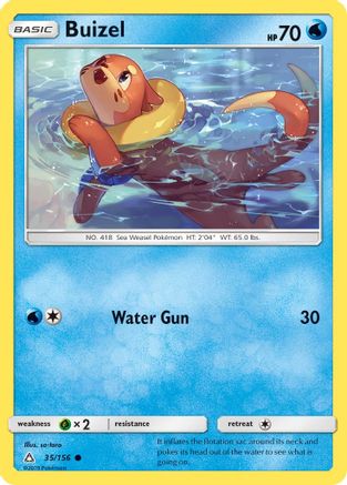 Buizel (35)/156 Common Reverse Holofoil