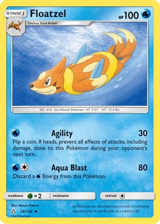 Floatzel (36)/156 Uncommon Reverse Holofoil