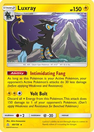 Luxray (48)/156 Holo Rare Reverse Holofoil