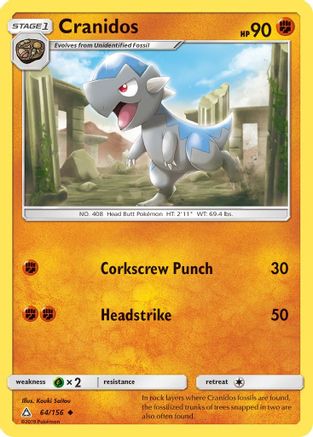Cranidos (64)/156 Uncommon Reverse Holofoil