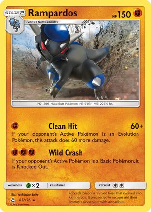 Rampardos (65)/156 Holo Rare Reverse Holofoil