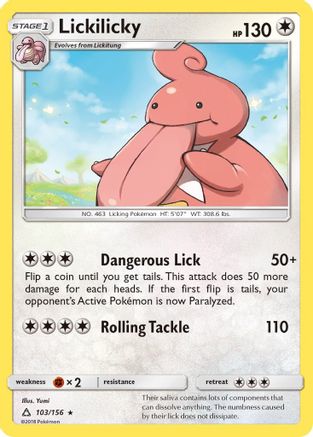 Lickilicky (103)/156 Rare Reverse Holofoil