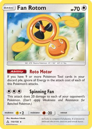 Fan Rotom (110)/156 Rare