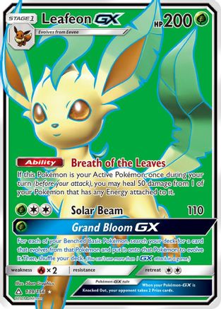 Leafeon GX (Full Art) (139)/156 Ultra Rare Holofoil