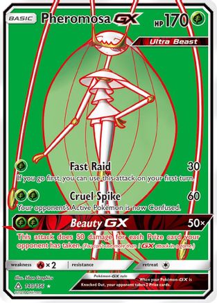 Pheromosa GX (Full Art) (140)/156 Ultra Rare Holofoil