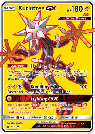 Xurkitree GX (Full Art) (142)/156 Ultra Rare Holofoil