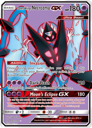Dawn Wings Necrozma GX (Full Art) (143)/156 Ultra Rare Holofoil