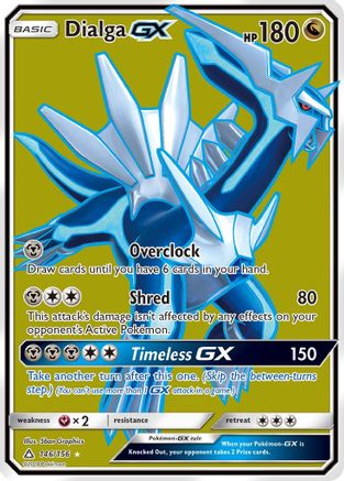 Dialga GX (Full Art) (146)/156 Ultra Rare Holofoil