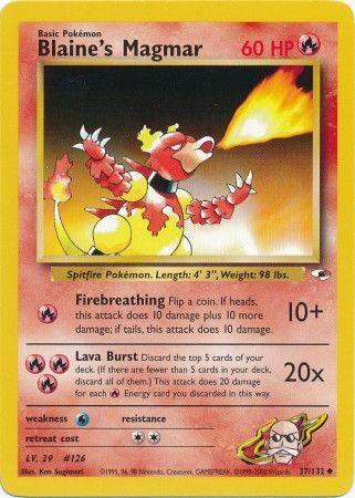 Blaine's Magmar (37)/132 Uncommon Unlimited