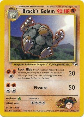 Brock's Golem (20)/132 Rare Unlimited