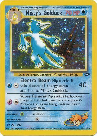 Misty's Golduck (12)/132 Holo Rare Unlimited Holofoil