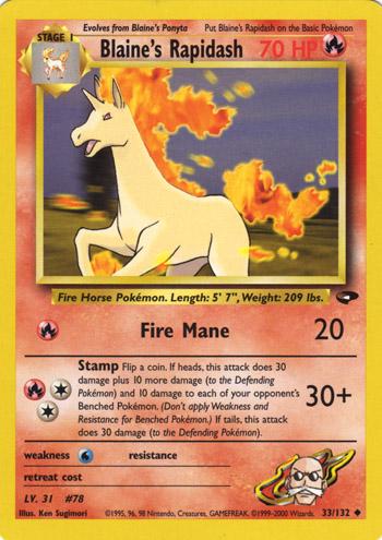 Blaine's Rapidash (33)/132 Uncommon Unlimited