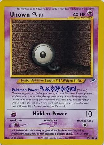 Unown [Q] (59)/105 Uncommon Unlimited