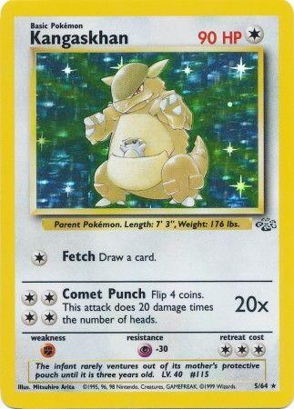 Kangaskhan (5) (5)/64 Holo Rare Unlimited Holofoil