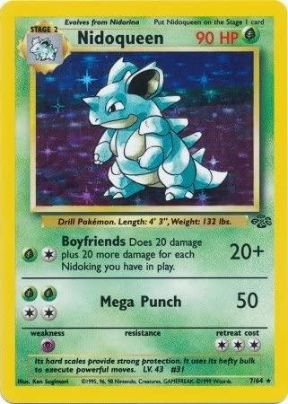Nidoqueen (7) (7)/64 Holo Rare Unlimited Holofoil