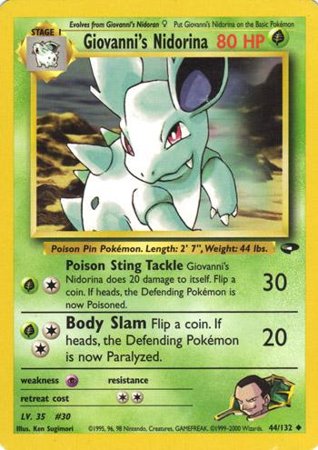 Giovanni's Nidorina (44)/132 Uncommon Unlimited