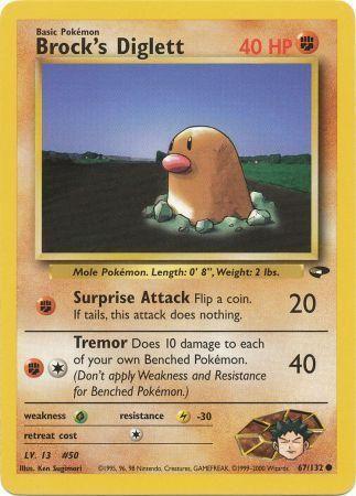 Brock's Diglett (67)/132 Common Unlimited