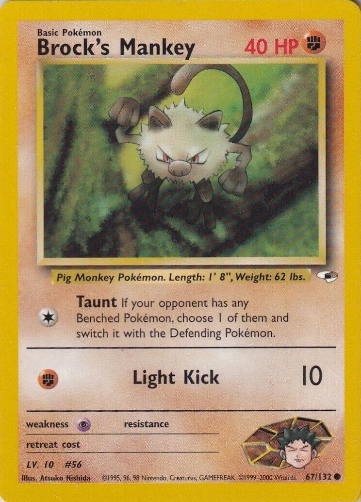 Brock's Mankey (67) (67)/132 Common Unlimited