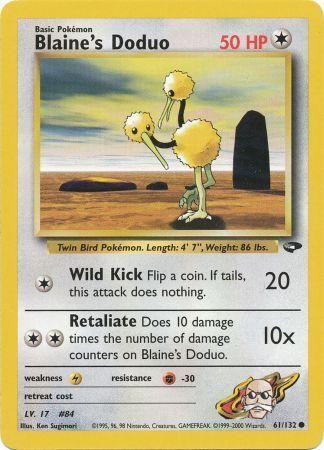 Blaine's Doduo (61)/132 Common Unlimited