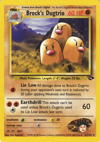 Brock's Dugtrio (22)/132 Rare Unlimited