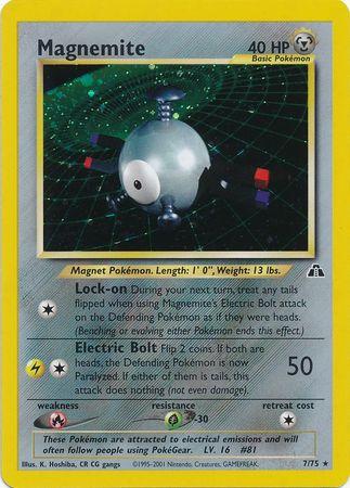 Magnemite (7) (7)/75 Holo Rare Unlimited Holofoil
