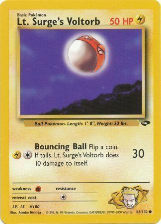 Lt. Surge's Voltorb (86)/132 Common Unlimited