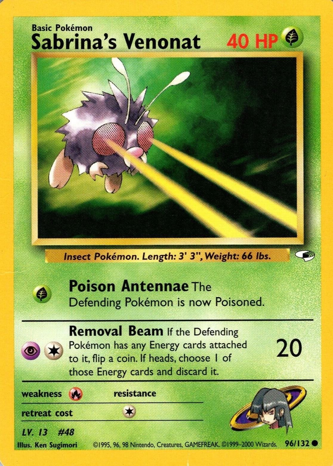 Sabrina's Venonat (96)/132 Common Unlimited