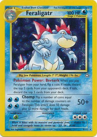 Feraligatr (4) (4)/111 Holo Rare Unlimited Holofoil