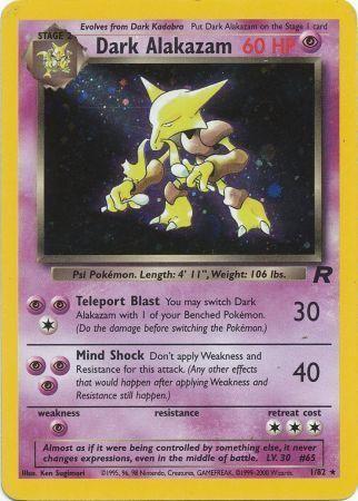 Dark Alakazam (1) (1)/82 Holo Rare Unlimited Holofoil