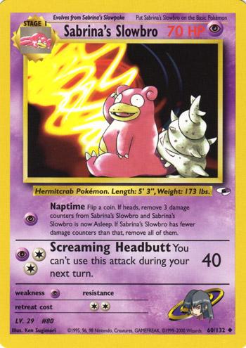 Sabrina's Slowbro (60)/132 Uncommon Unlimited