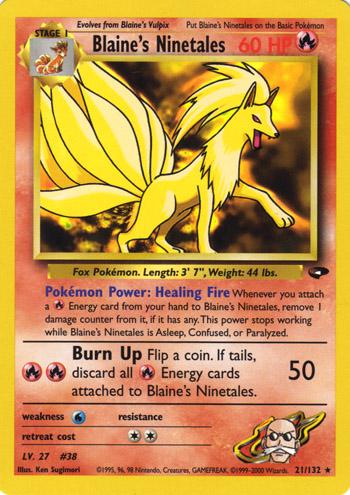 Blaine's Ninetales (21)/132 Rare Unlimited