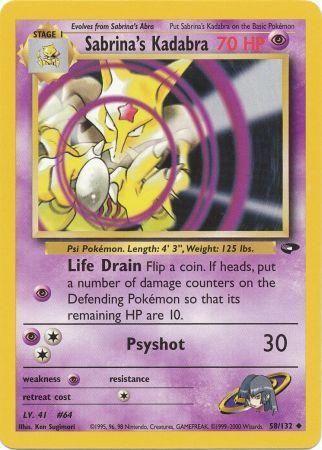 Sabrina's Kadabra (58)/132 Uncommon Unlimited