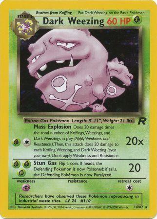 Dark Weezing (14) (14)/82 Holo Rare Unlimited Holofoil