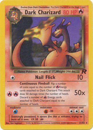 Dark Charizard (21) (21)/82 Rare Unlimited