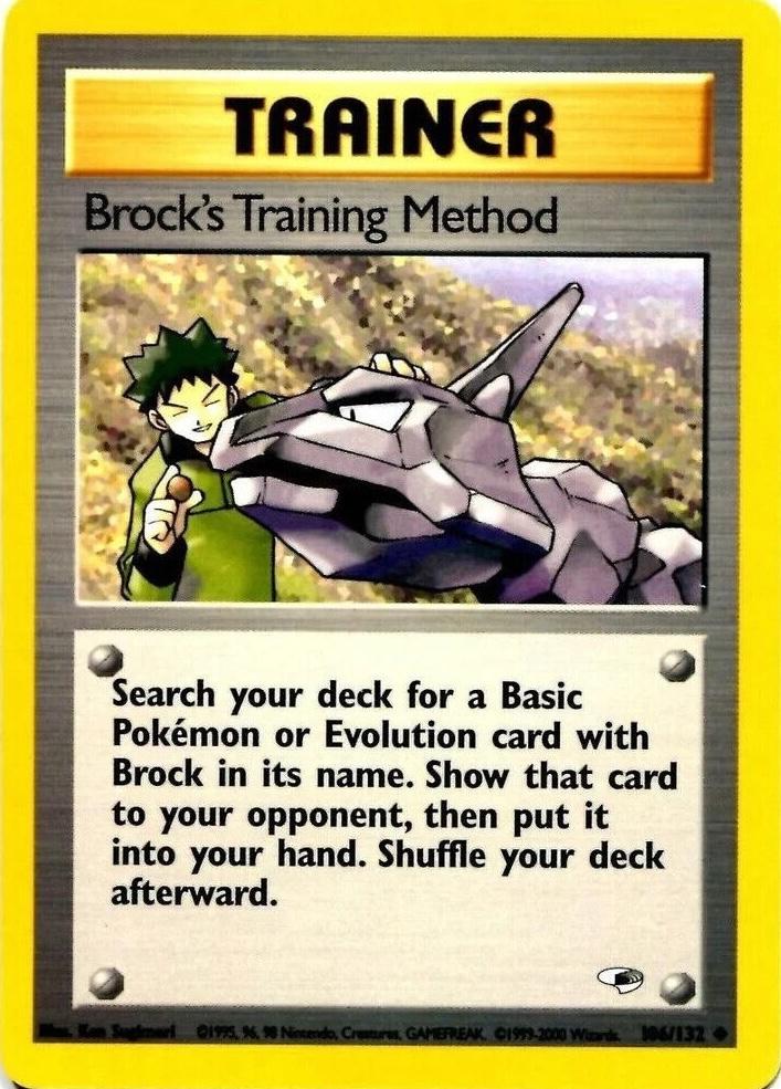 Brock's Training Method (106)/132 Uncommon Unlimited