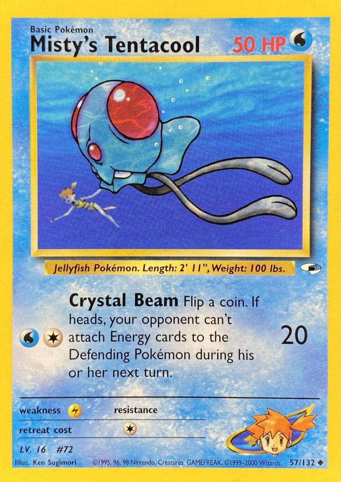 Misty's Tentacool (57) (57)/132 Uncommon Unlimited