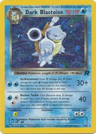 Dark Blastoise (3) (3)/82 Holo Rare Unlimited Holofoil