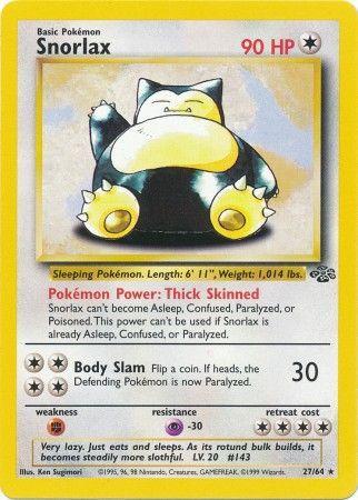Snorlax (27) (27)/64 Rare Unlimited