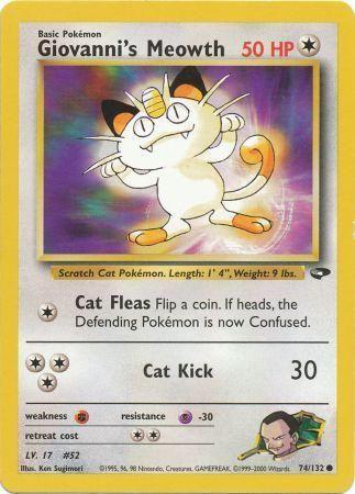 Giovanni's Meowth (74) (74)/132 Common Unlimited