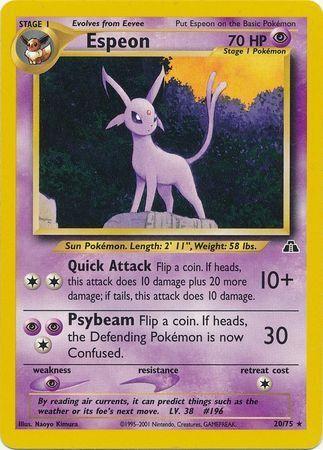 Espeon (20) (20)/75 Rare Unlimited