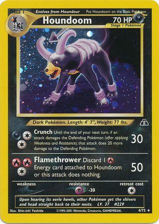 Houndoom (4) (4)/75 Holo Rare Unlimited Holofoil